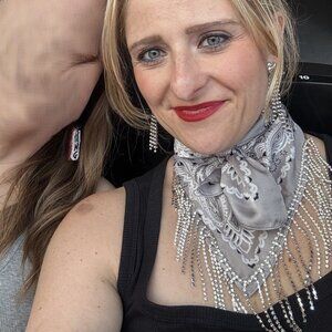 Fringe Rhinestone Bandana